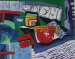 Ieder de helft, rechterhelft, 100x80